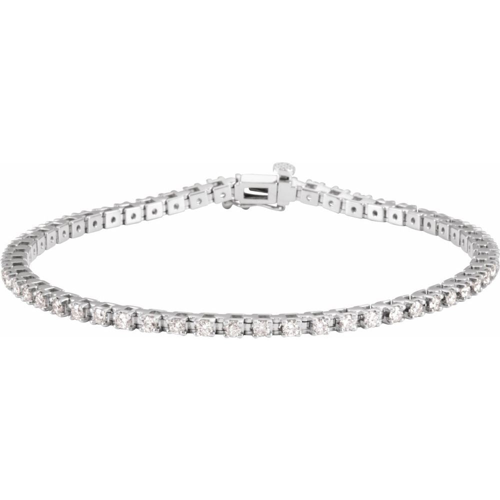 Natural Diamond 2 1/4 CTW Tennis Bracelet
