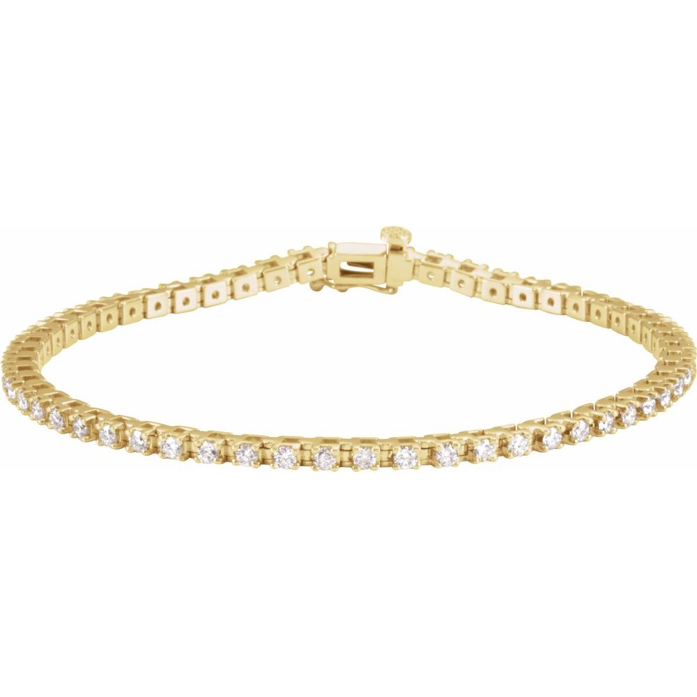 Natural Diamond 2 1/4 CTW Tennis Bracelet