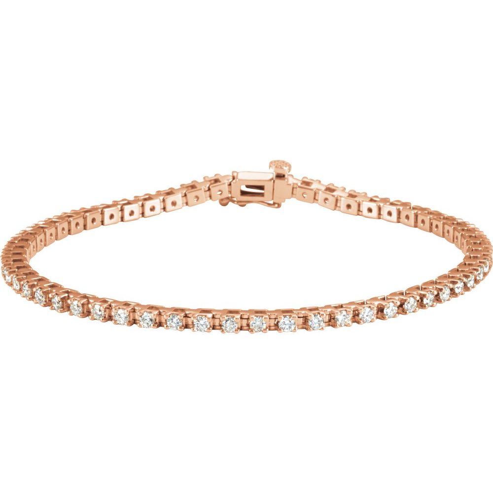 Natural Diamond 2 1/4 CTW Tennis Bracelet
