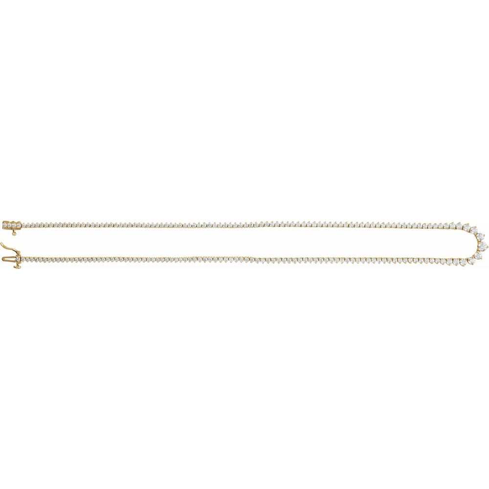 Natural Diamond Line Necklace