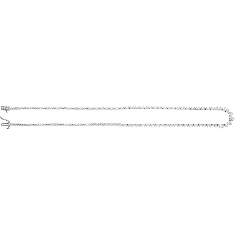 Natural Diamond Line Necklace