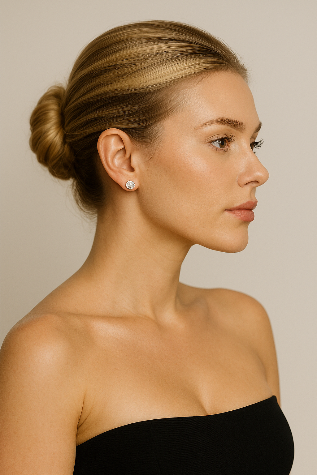 Natural Diamond Stud Earrings