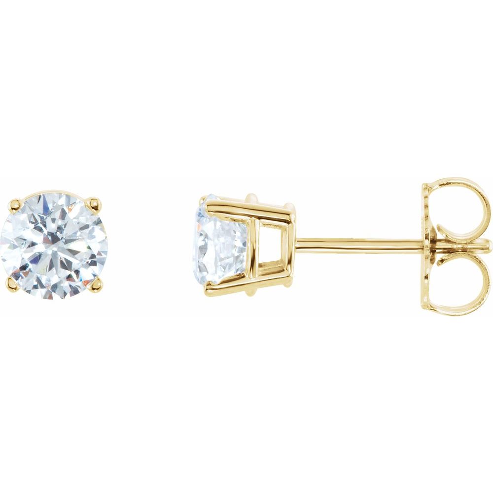 Natural Diamond Stud Earrings