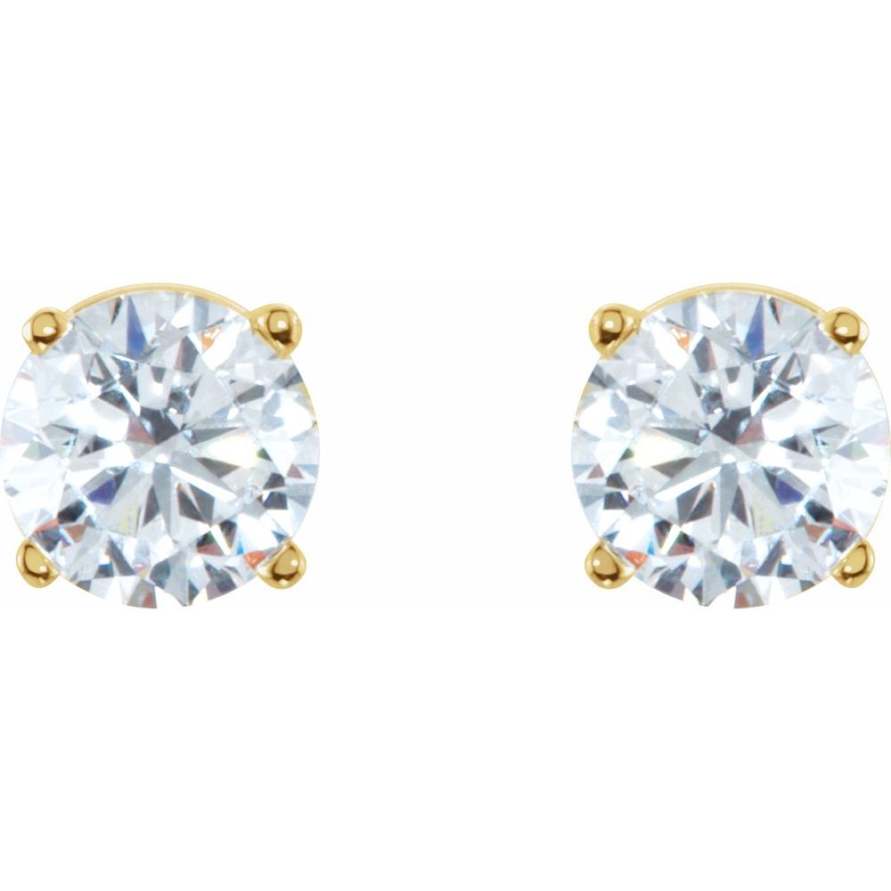 Natural Diamond Stud Earrings