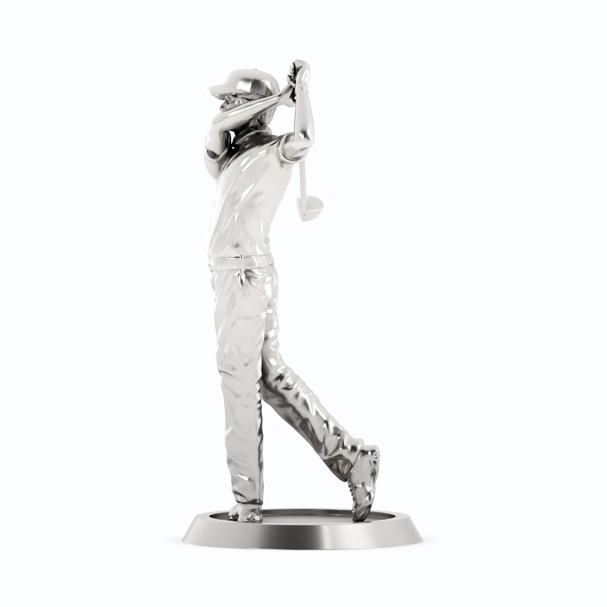Il Colpo d'Argento – Silver Golfer Statue