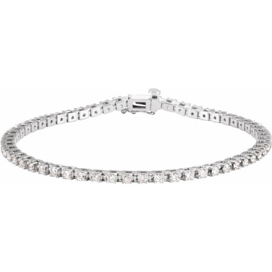 Natural Diamond 2 1/4 CTW Tennis Bracelet